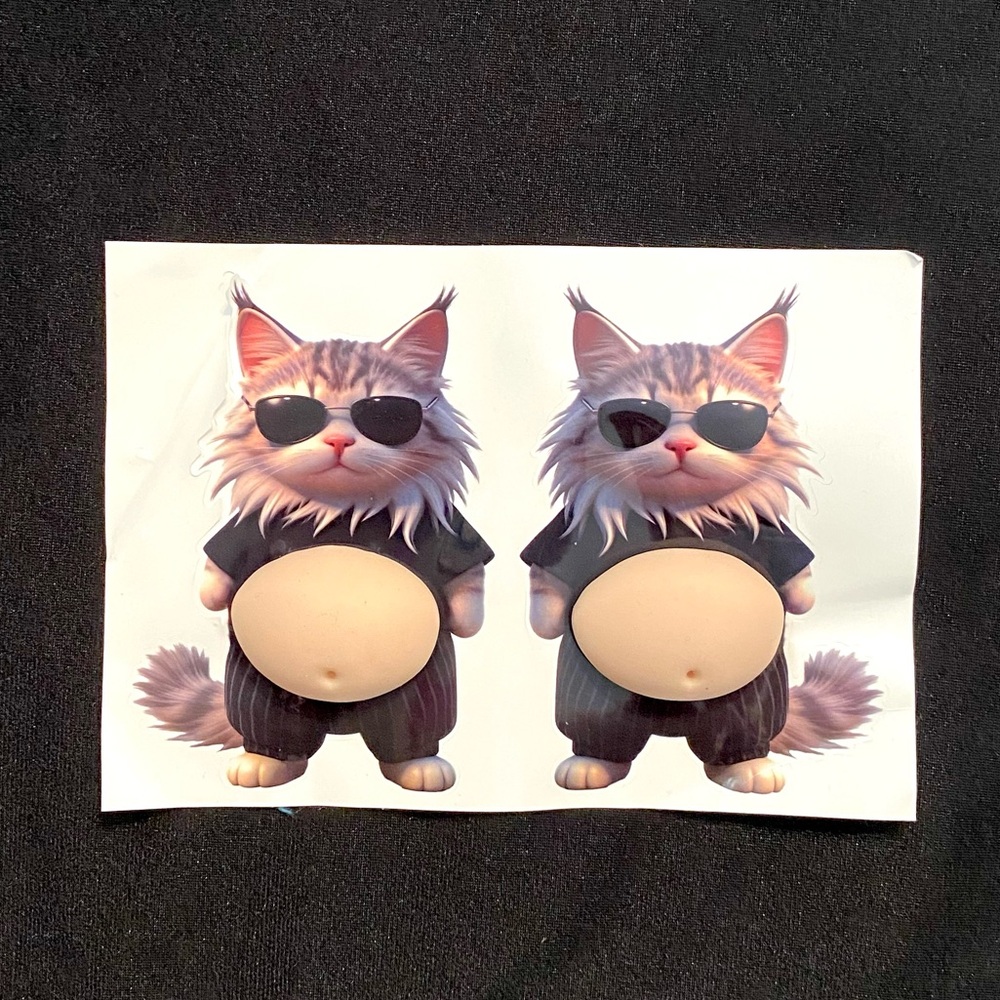 Pudgy Kitty 3D Sticker Fidget Set - Help for stress & anxiety, ADHD NWOT